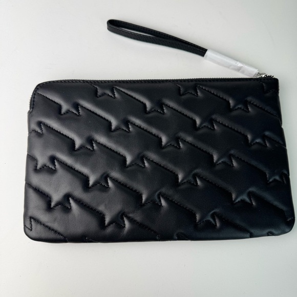 ZADIG & VOLTAIRE Wing Quilted Leather Wristlet
